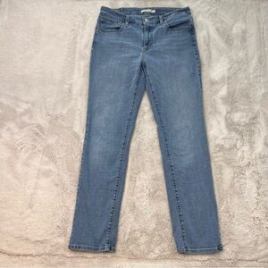 Levis 712 Slim Straight Jeans Womens 31 Mid Rise Stretch Blue Denim Light Wash